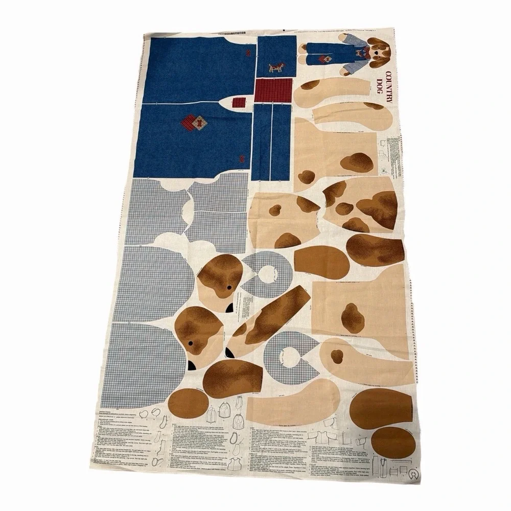 VIP Cranston Prints Works Cut & Sew Cotton fabric panel Country Dog 60